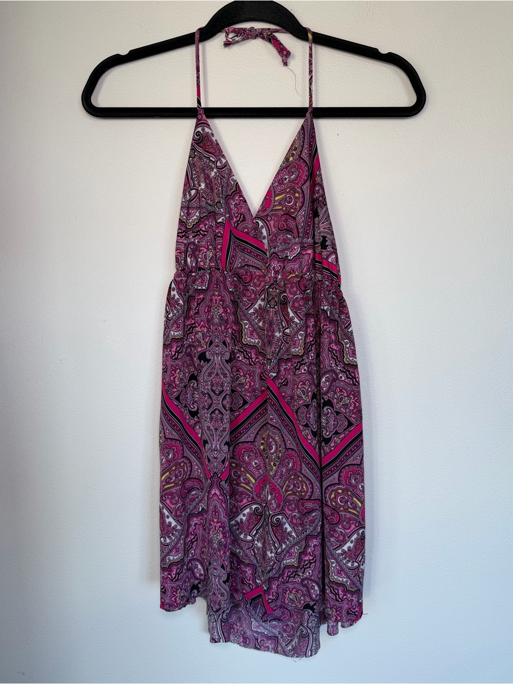 Y2K Paisley Boho Halter Flowy Tank Top Hippie Whimsical Fairy Vintage Retro